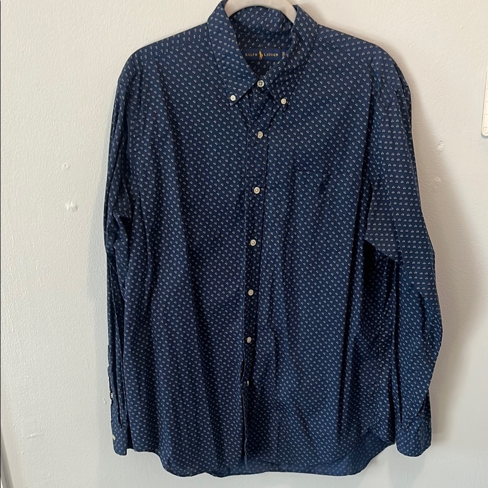 Classic Navy Blue Men's Shirt